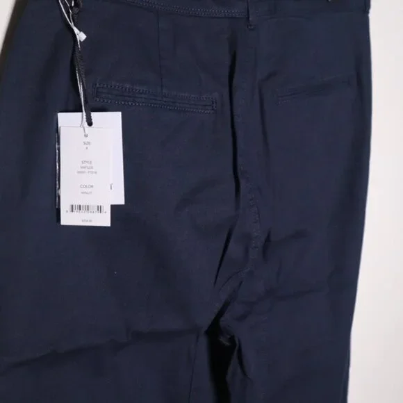 NWT Shopbop Script Matilde Navy Blue Crop Pants - Picture 2 of 8